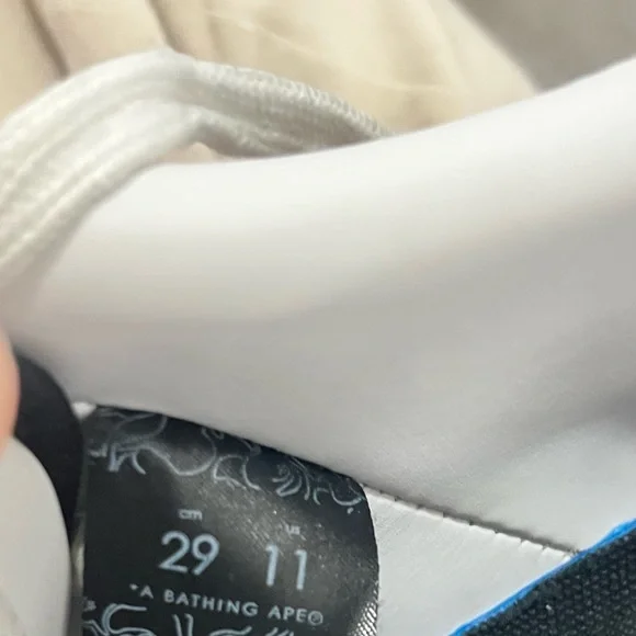 Bape Men's Black and White Star Sneakers - Picture 6 of 6